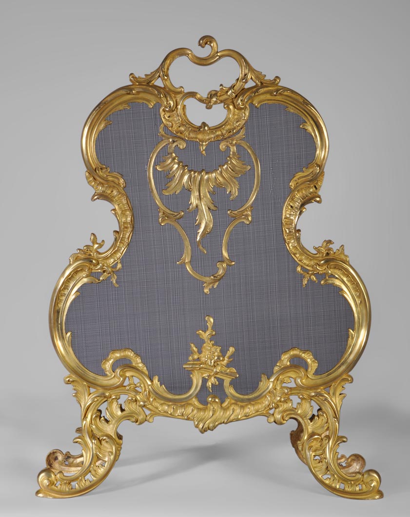 Pare-étincelle style Louis XV, XIXème siècle